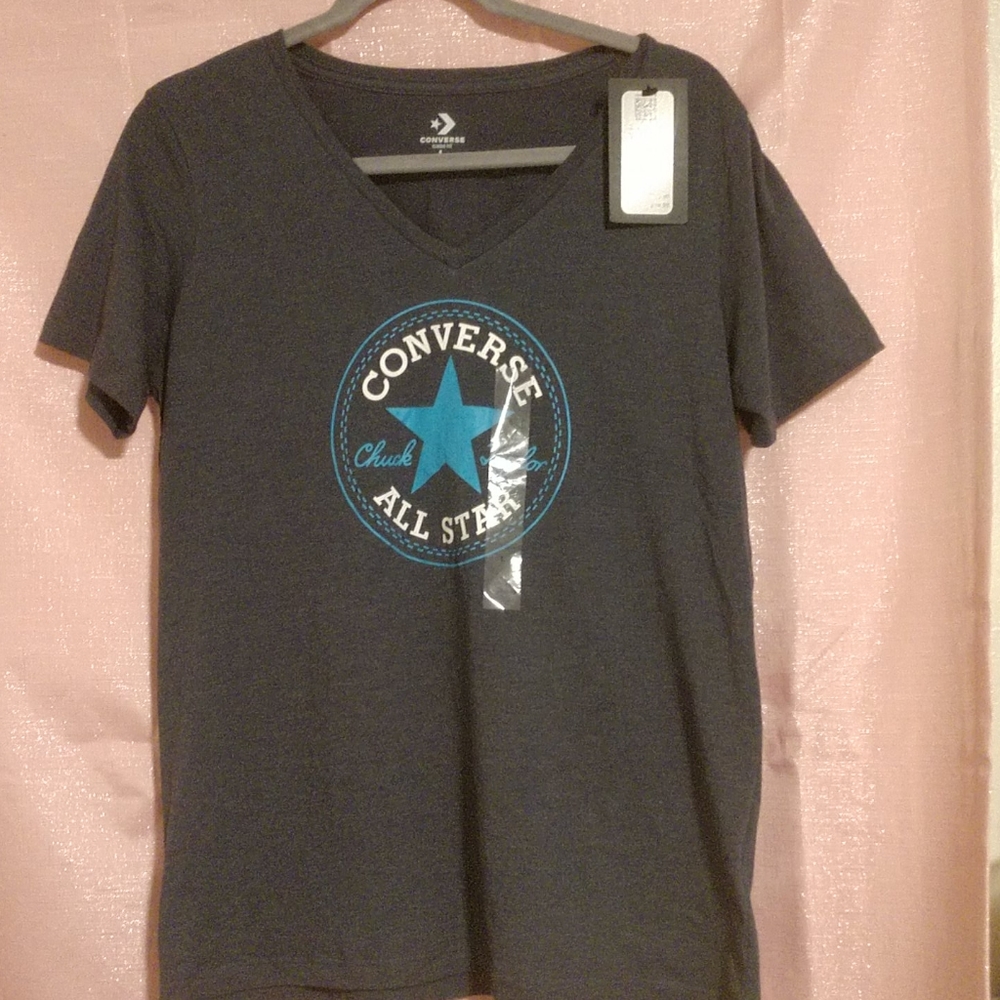 Converse t-shirt. New. Color is blue. Size Large